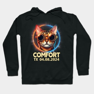 Comfort Texas Total Solar Eclipse 2024 Hoodie